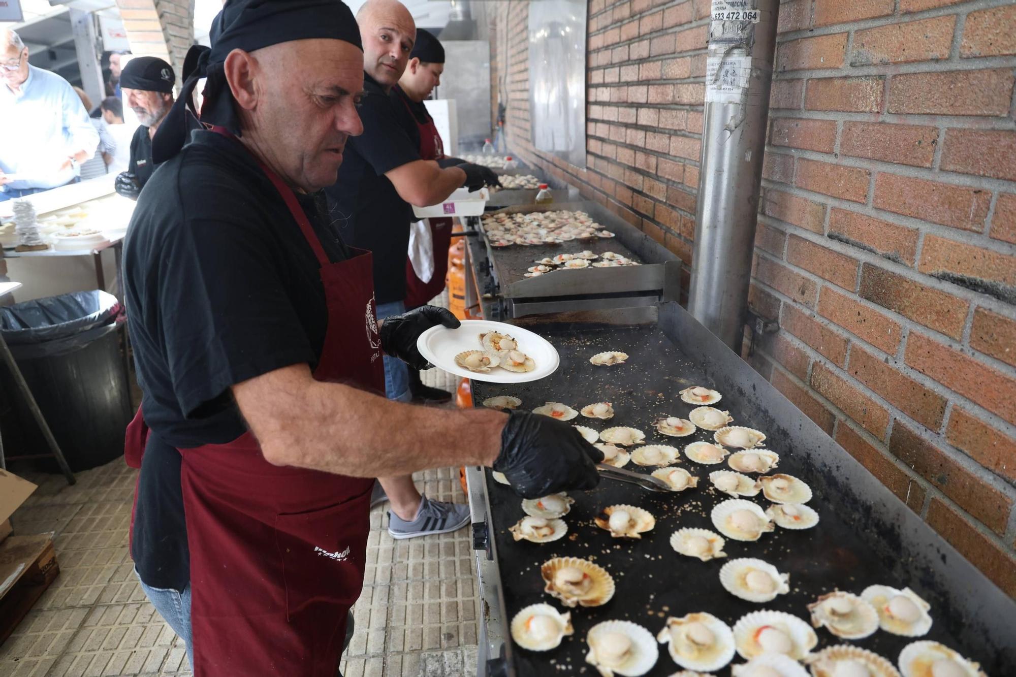 La Festa do Marisco de O Grove, esta mañana.