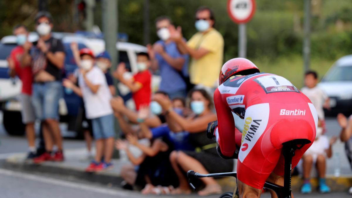 Una imagen de la etapa final de la anterior Vuelta a España-.