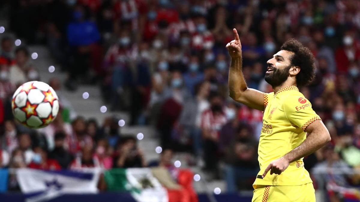 Así fue el doblete de Salah ante el Atlético