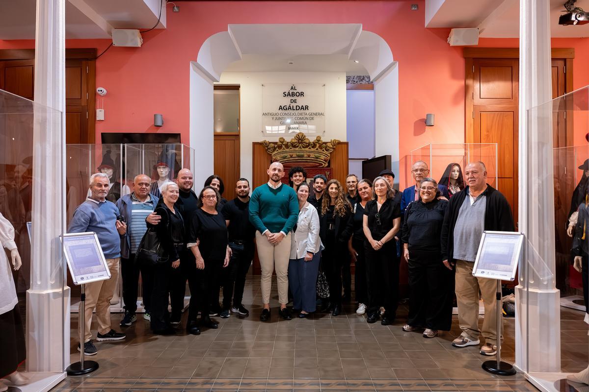 Inauguración de la exposición en Gáldar.