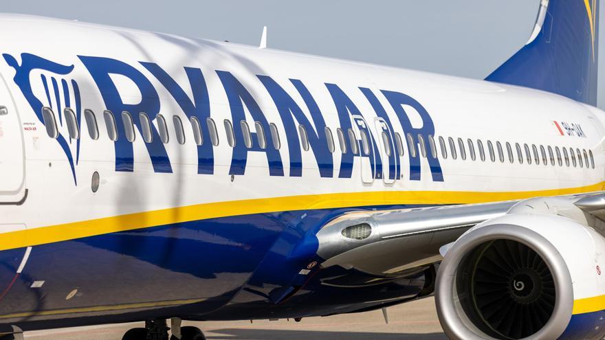 Un avión de Ryanair.