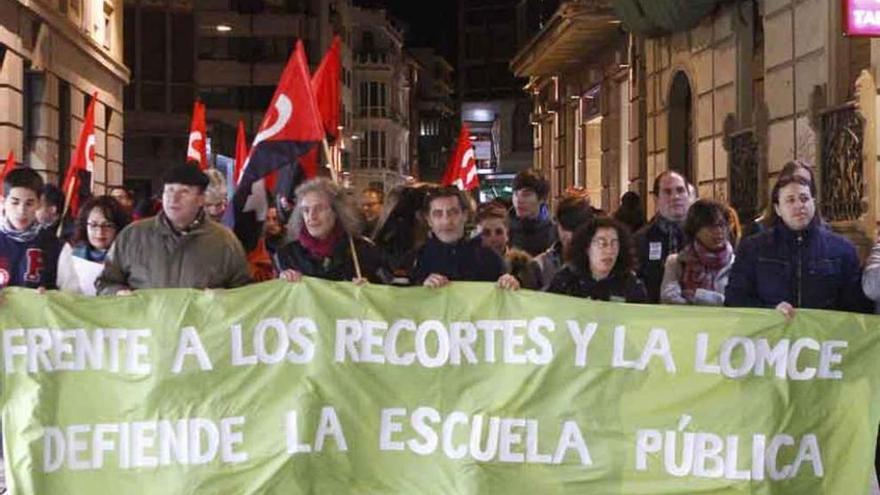 Última manifestación en Zamora contra la Lomce.