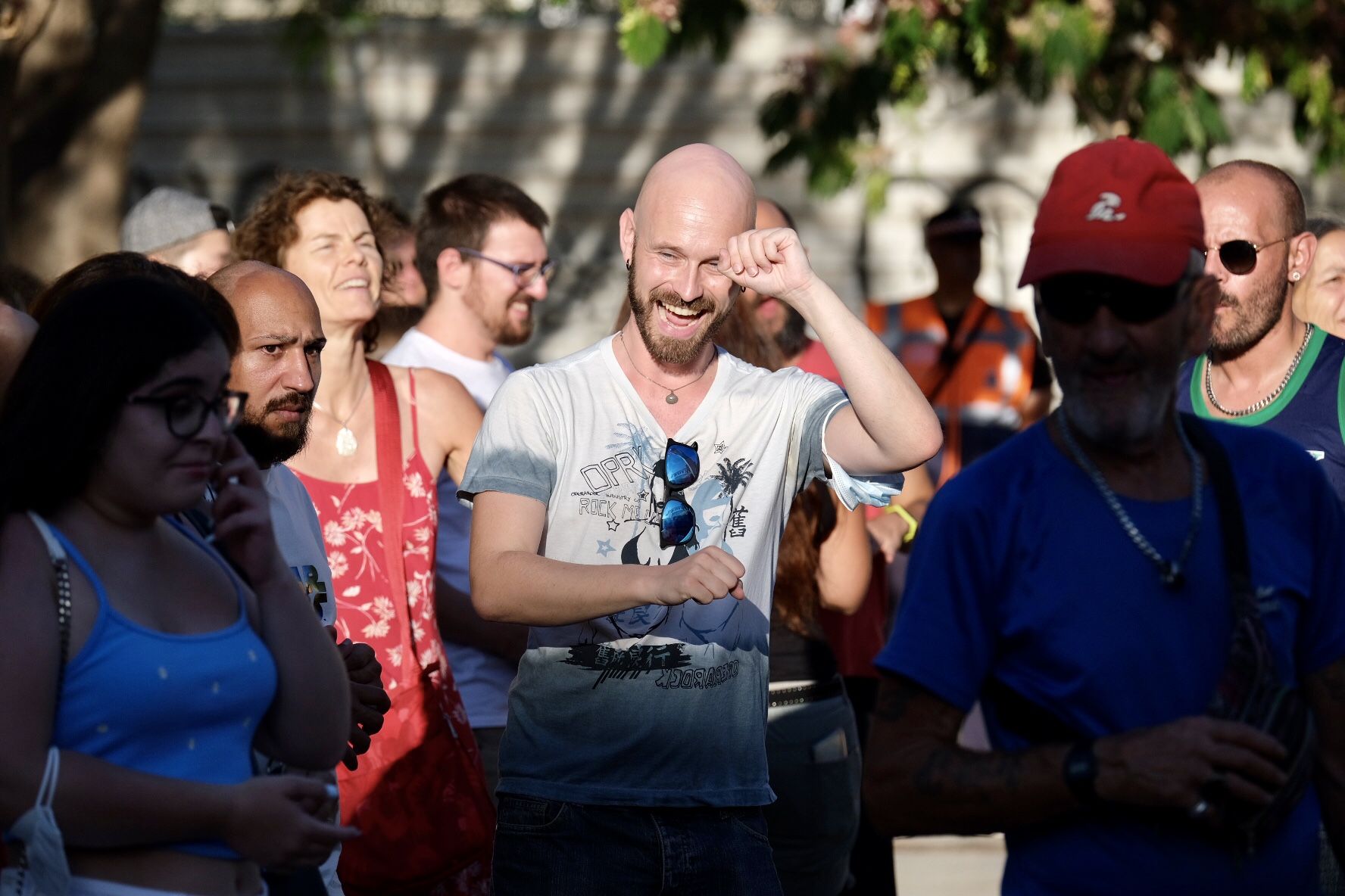 Marcha por el centro de Málaga por el Día Internacional del Orgullo LGTBI+