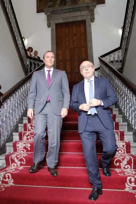 Visita oficial a Las Palmas de Gran Canaria del presidente del Cabildo, Antonio Morales