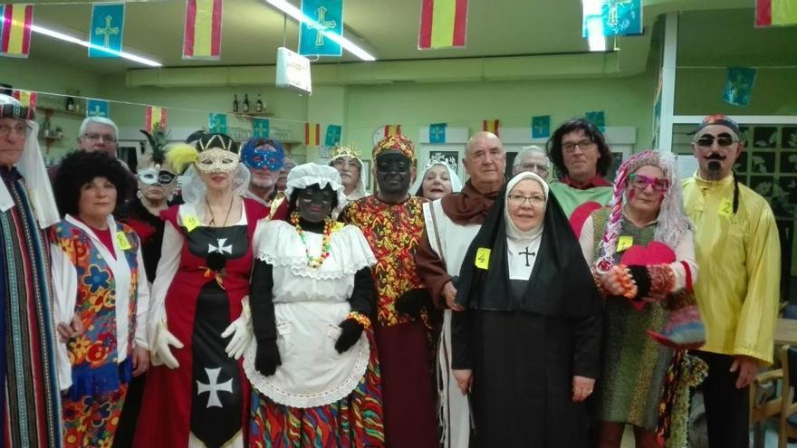 Un momento de la fiesta en la sede de la asociación