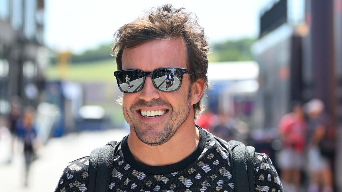Alonso, durante un Gran Premio