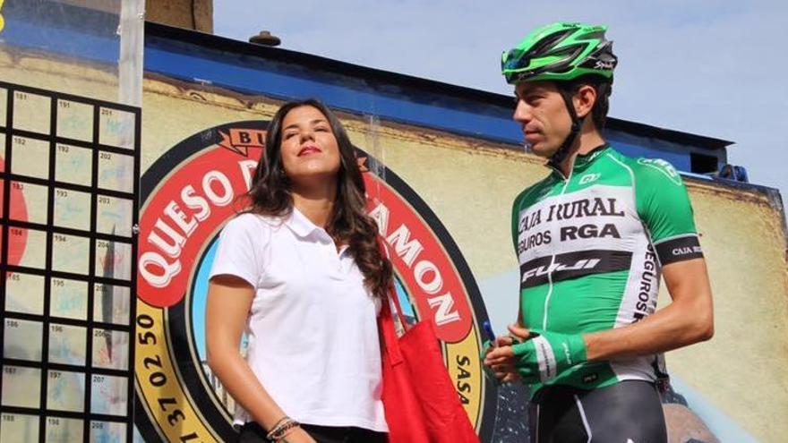 Jaime Rosón, en el podio de la Vuelta a Burgos