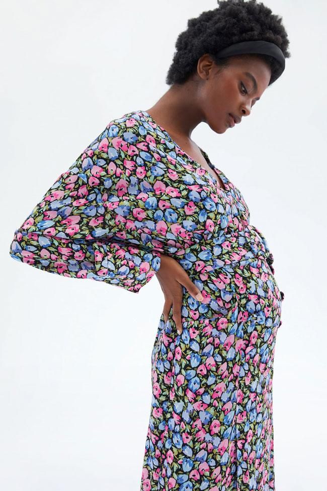 Vestido con estampado floral