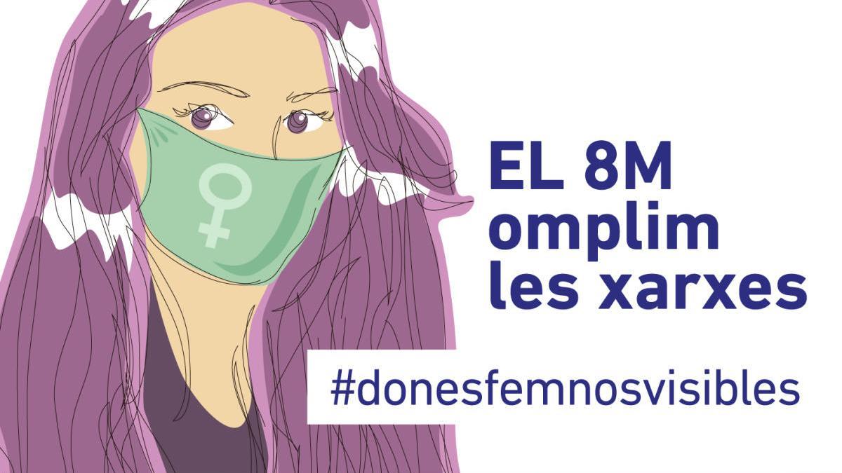 El lema d&#039;aquest 8M a Figueres és #donesfemnosvisibles.