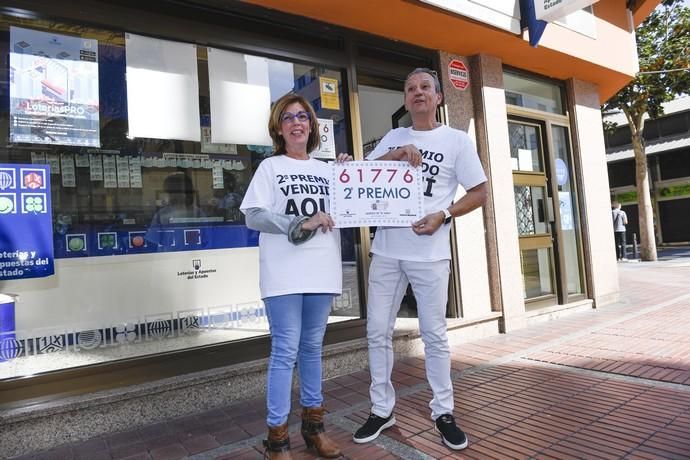 LAS PALMAS DE GRAN CANARIA 06-01-2019 LAS PALMAS DE GRAN CANARIA. Segundo Premio de la Loteria de El Niño en la Administración nº 36 del Barrio de La Feria y la Administración nº 22 de la calle Tenerife, en la foto la Adminsitración nº 22 de la calle Tenerife.  FOTOS: JUAN CASTRO