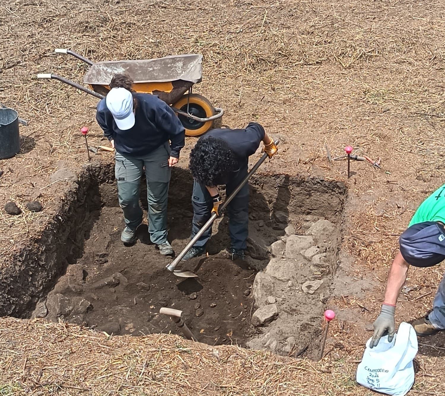 Los trabajos arqueológicos en Punta Cantodorxo.