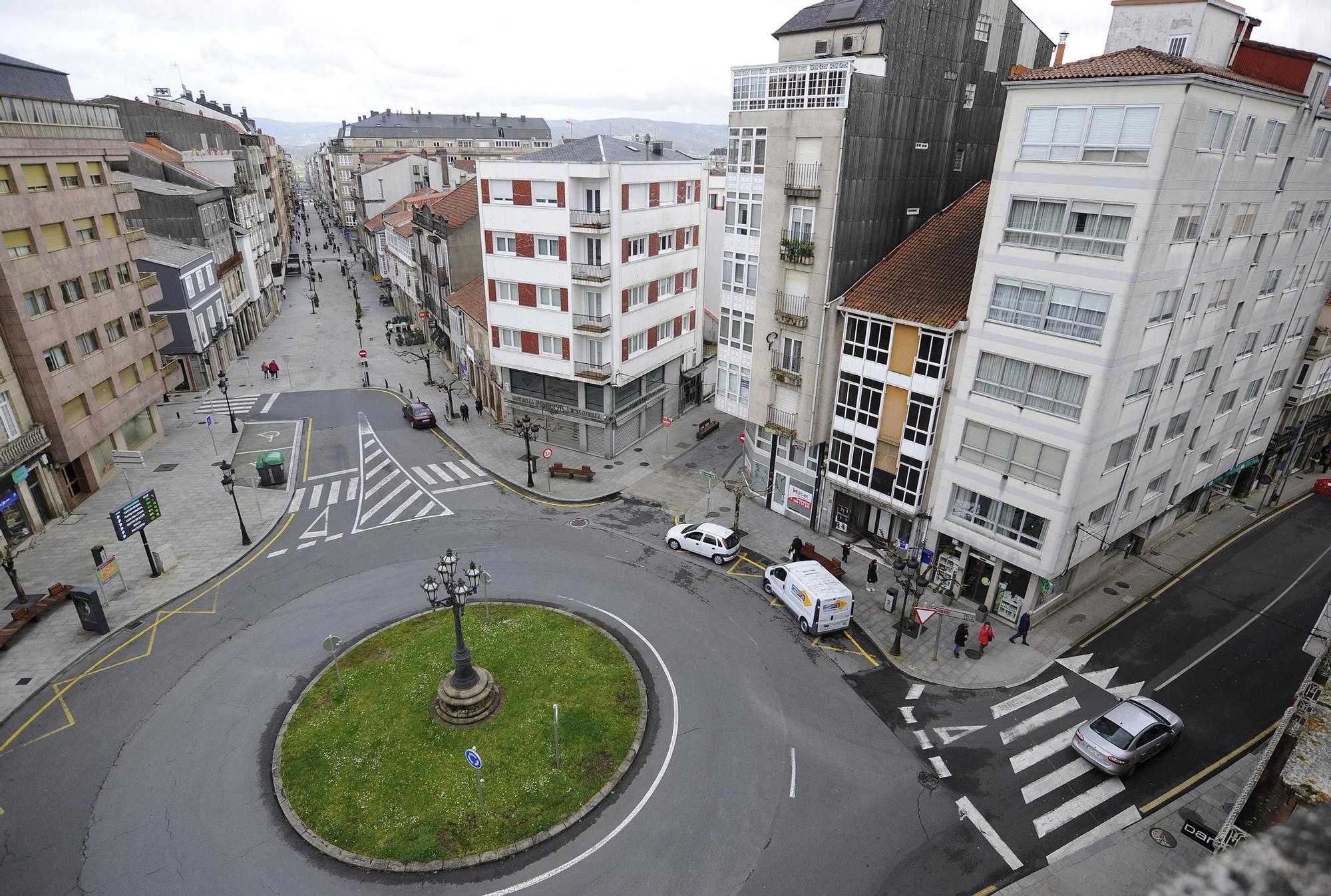 Vista aérea de la plaza de la Farola.