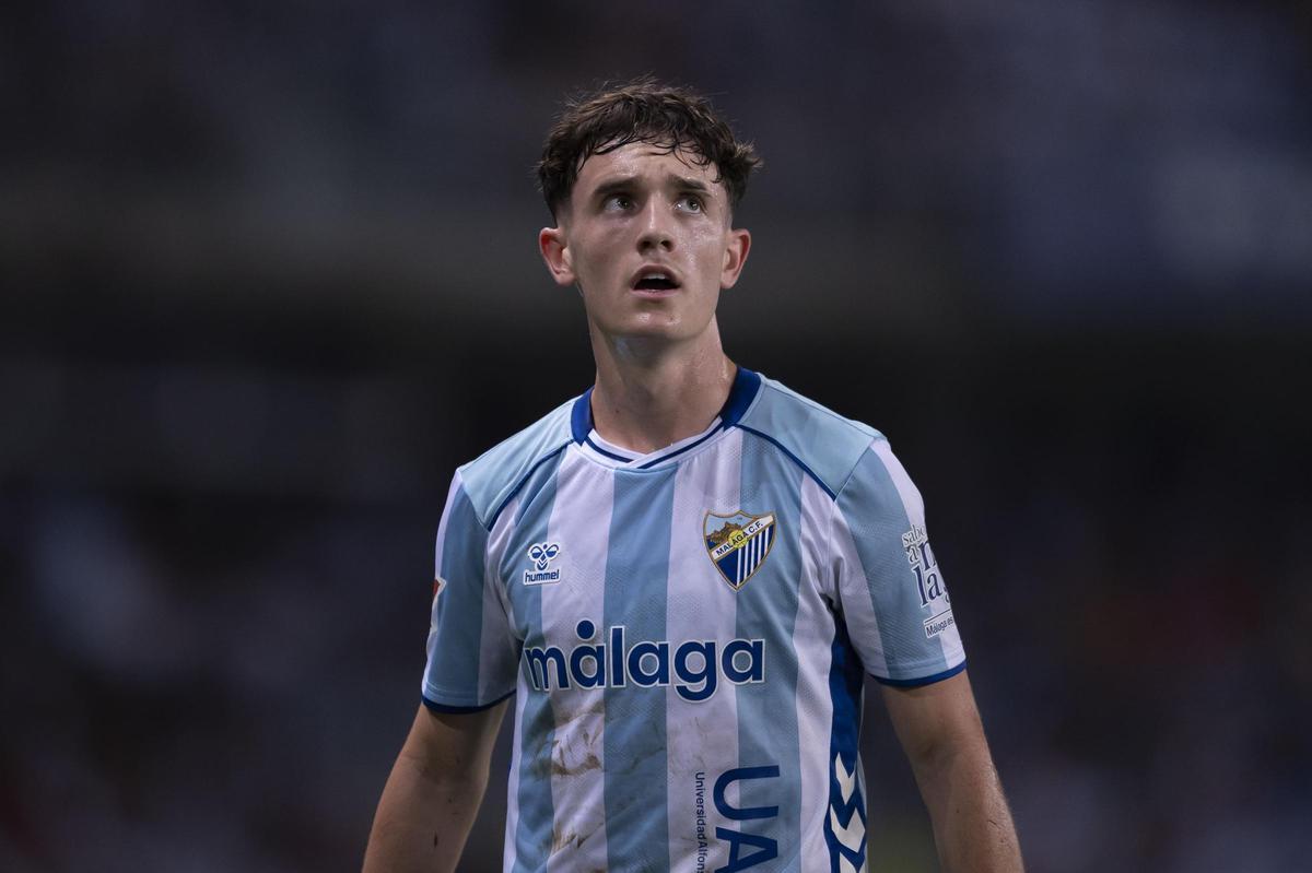 Aarón Ochoa, futbolista del Málaga CF.