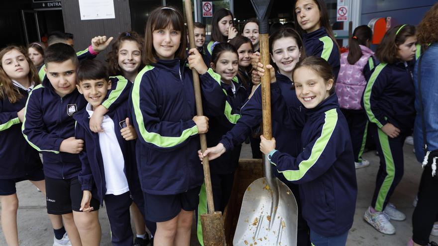 Una enfermera del centro de salud de Teatinos (Oviedo) administra la vacuna de la gripe a una paciente. | David Cabo
