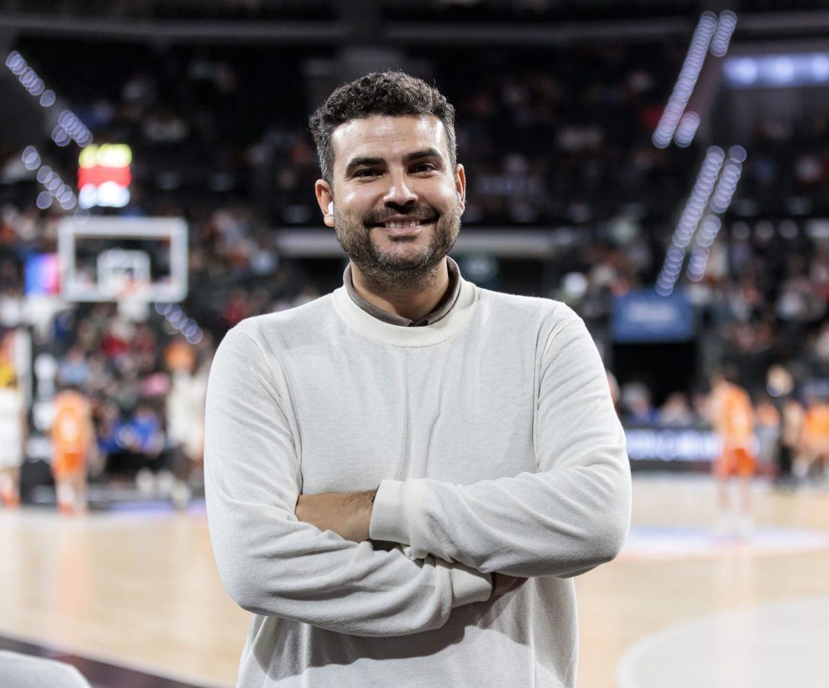Diego Morales, ayer en el Roig Arena tras la final de la Minicopa Endesa. | E. COBOS (CBC)