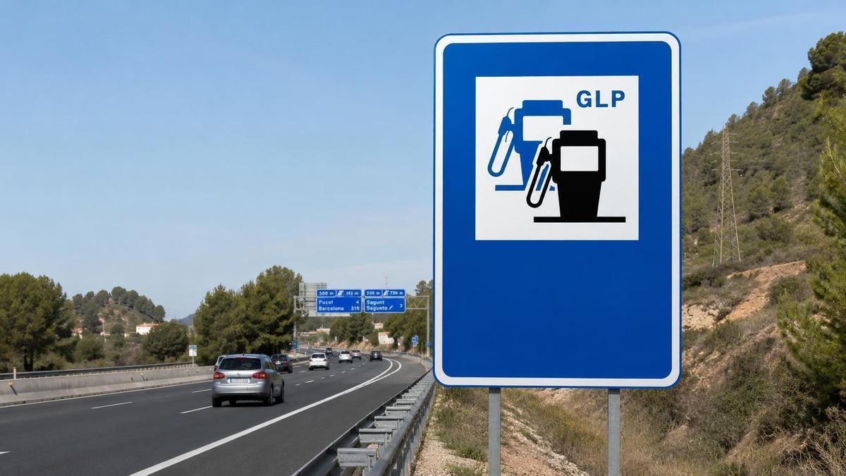 La señal S-105b de autogás o GLP, gas licuado del petróleo