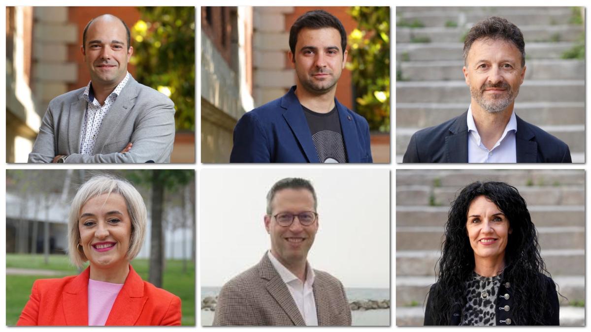 7. Raúl Moreno, Pol Gibert, Víctor Puga, Gisela Navarro, Guillem Mateo i Núria Navarro (PSC)