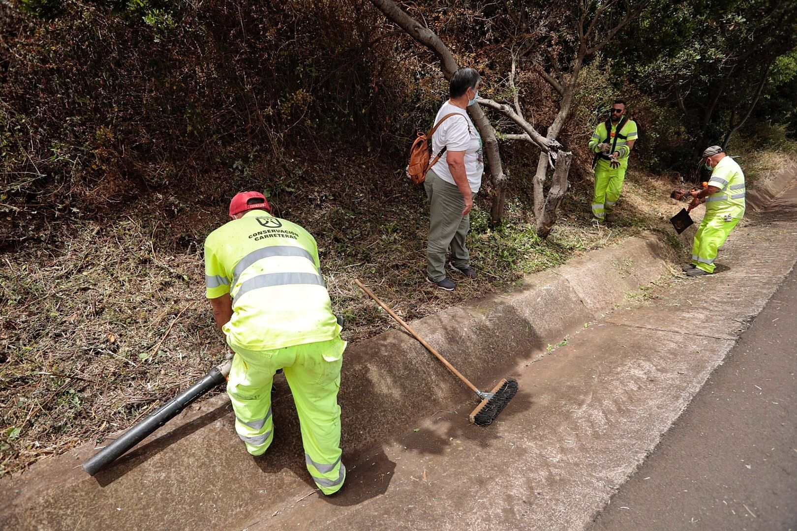 Puesta en marcha de las cuadrillas de carreteras de Anaga