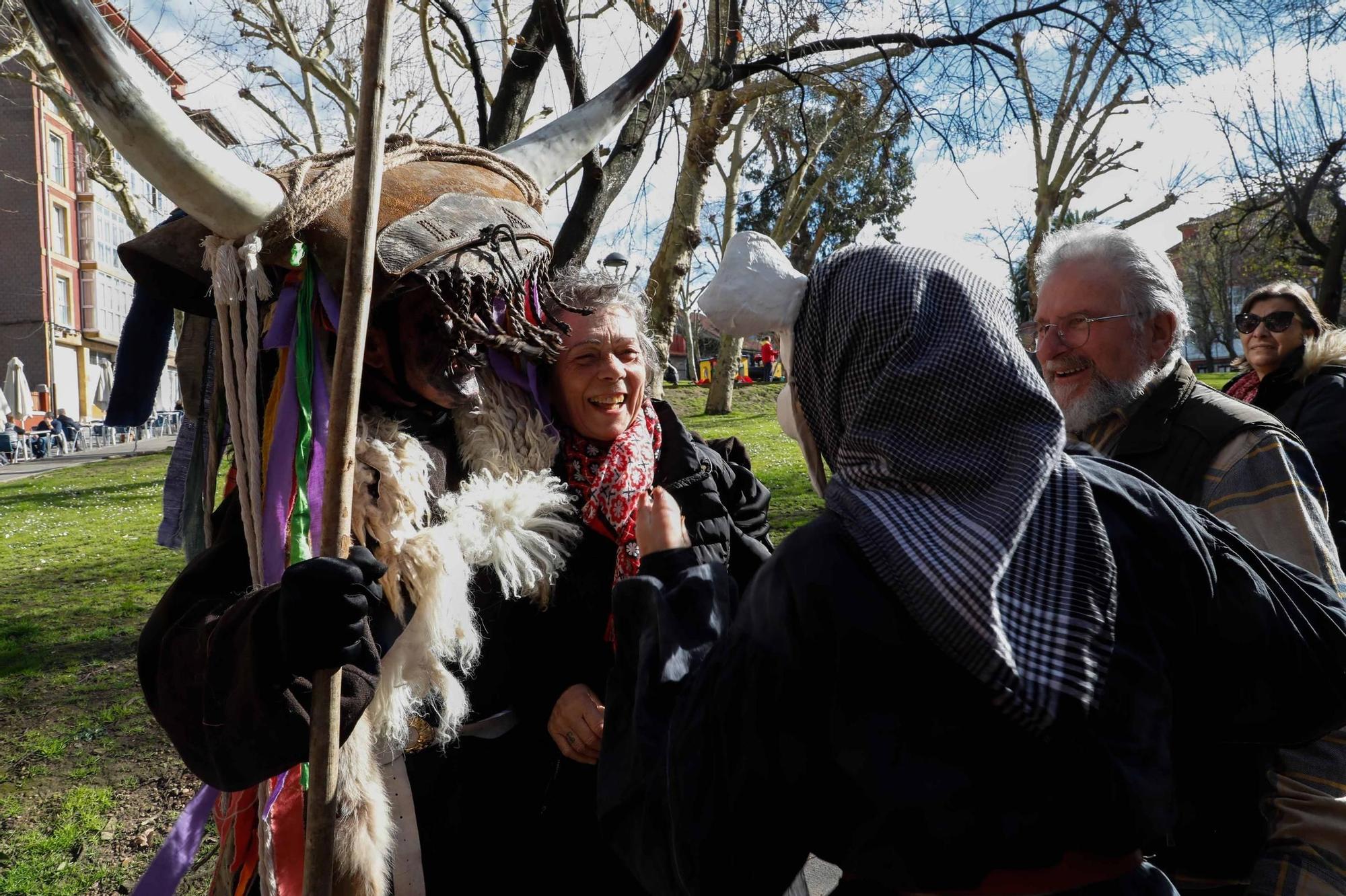 EN IMÁGENES: El Antroxu tradicional en Avilés