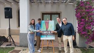 El alcalde de Vilanova i la Geltrú, Juan Luis Ruiz, durante la presentación de la 13 edición de la feria Temps de Vi