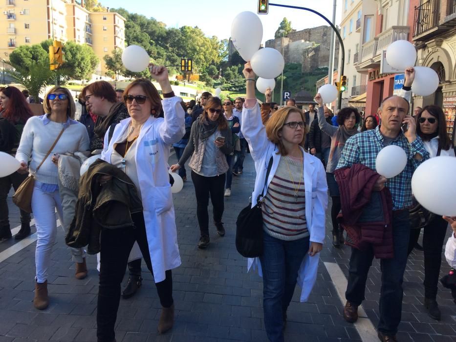 Marcha por una sanidad pública digna en Málaga