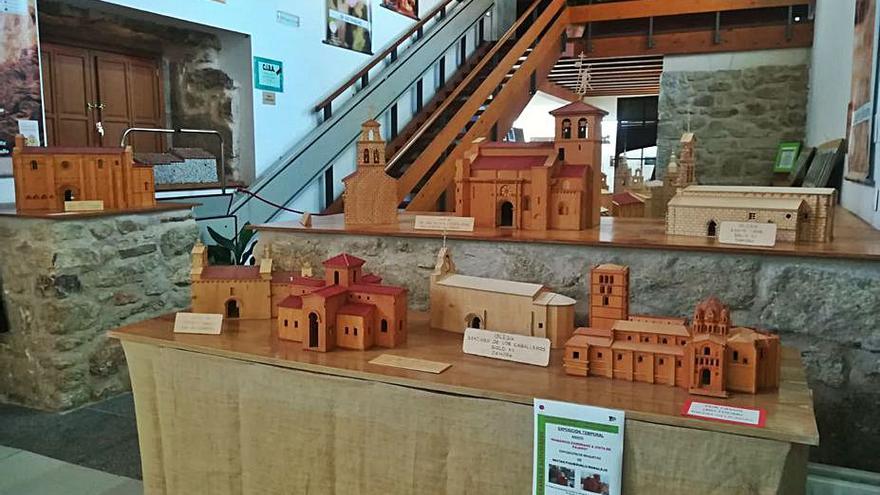 Varias de las maquetas que se pueden ver en la exposición. | C. P.