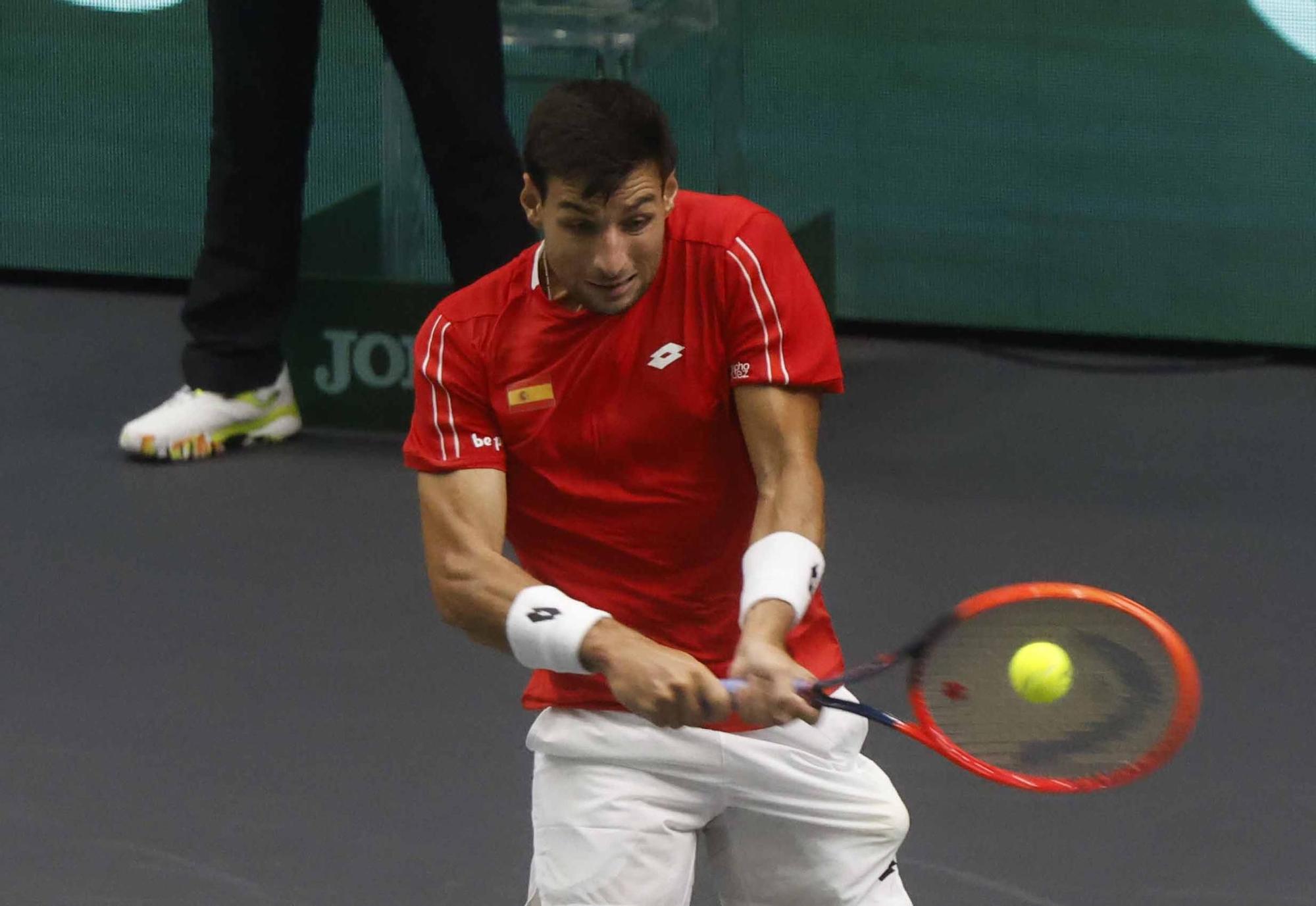 Segunda jornada de Copa Davis, ya con Djokovic entrenando en L´Alqueria