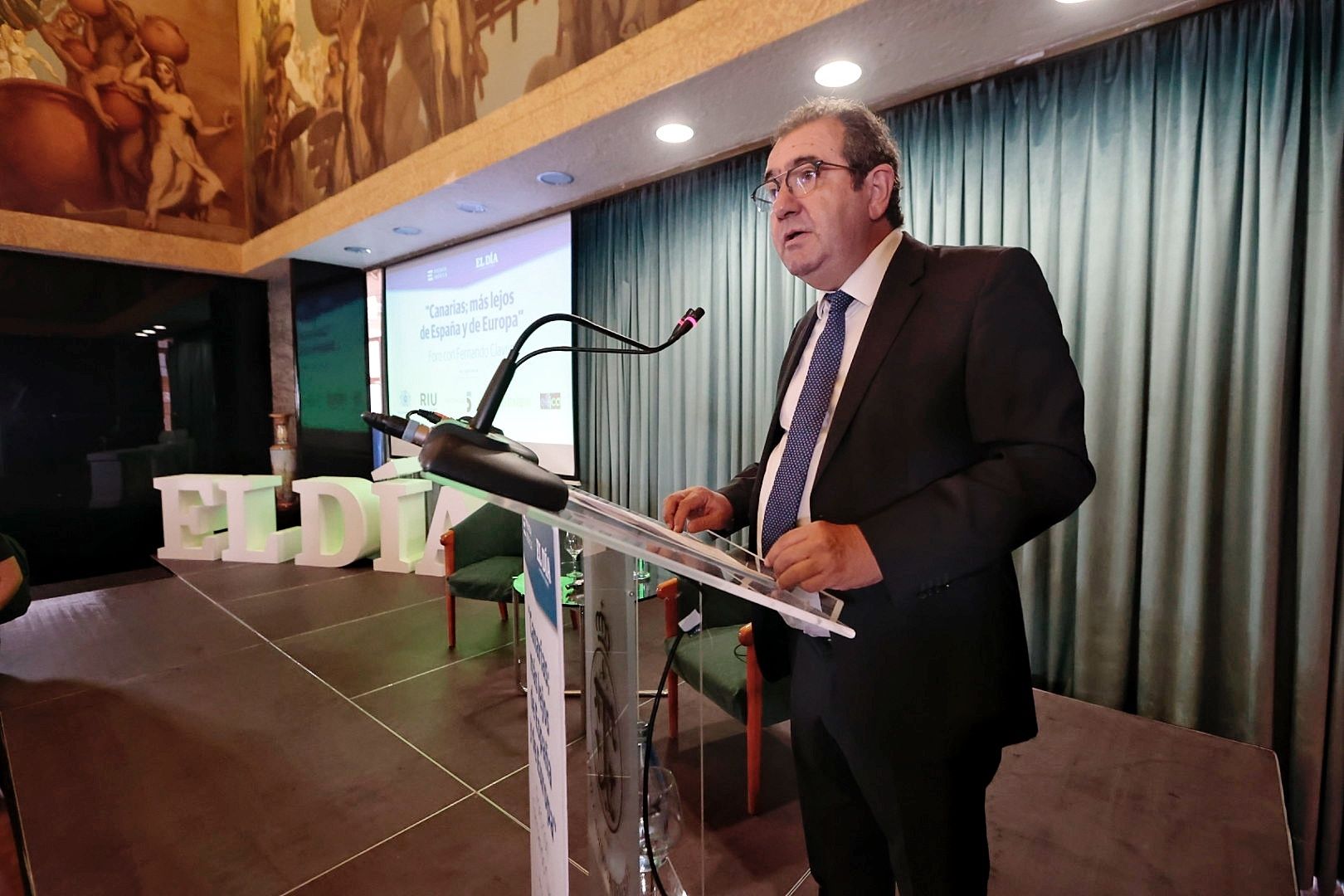 Fernando Clavijo en el Foro de  El Día 'Canarias; más lejos de España y Europa'