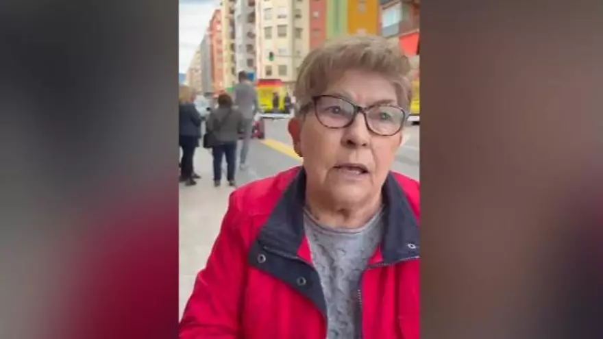 Vídeo: Testimonio de una vecina afectada por el incendio de un edificio en Castellón