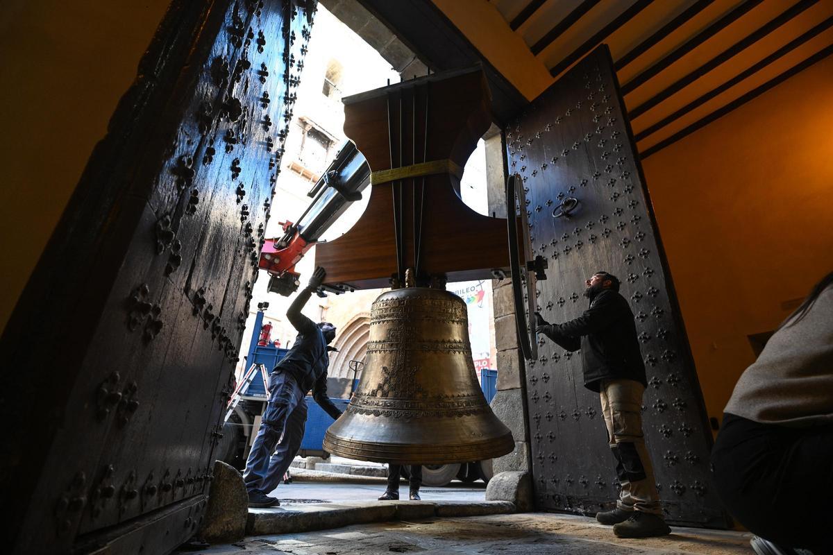 Así han quedado las campanas de la Catedral de Orihuela tras su restauración
