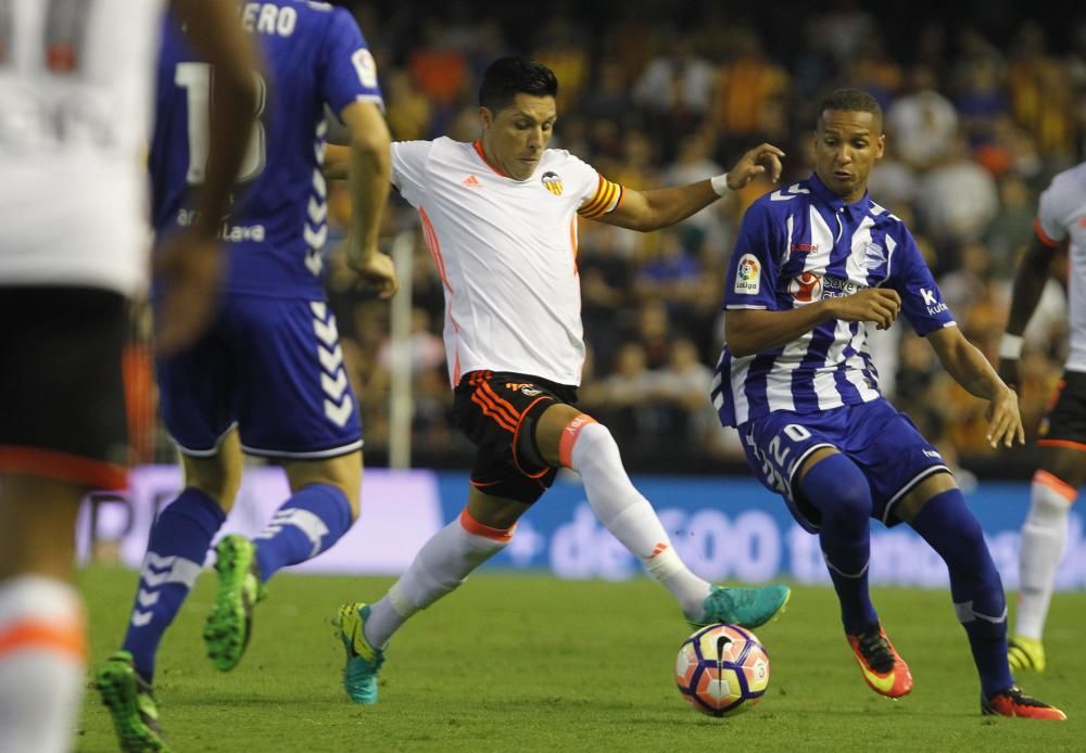 Las imágenes del Valencia - Alavés