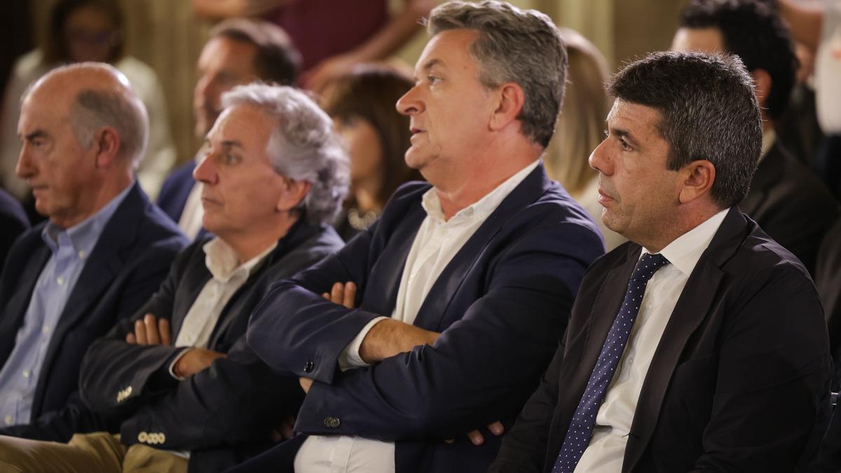 Mazón y Martínez Mus, en la presentación del plan inversor de FGV 2026-2030.