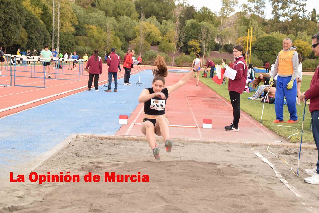 Regional absoluto y sub-23 de atletismo en Lorca (I)