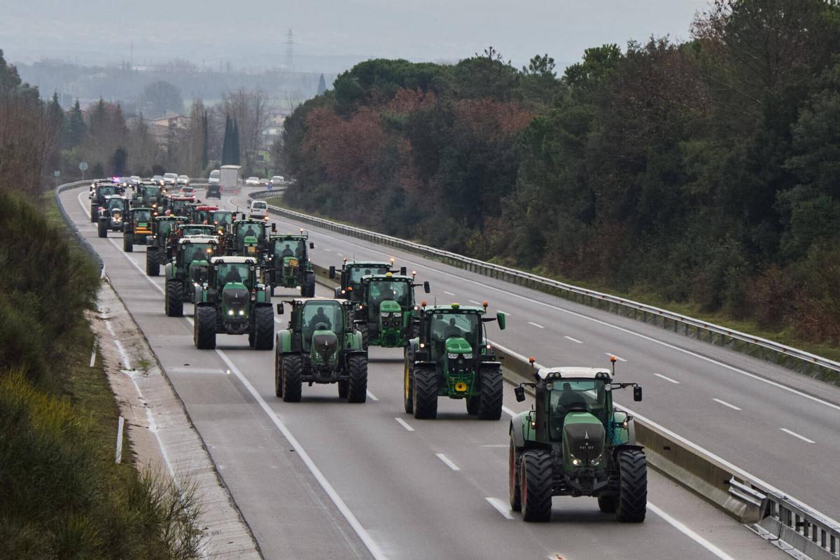 Tractorada a l´Eix Transversal