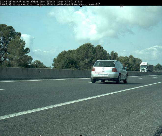Denunciado por dos excesos de velocidad en menos de una hora en la A-7 en Miami Platja (Tarragona)