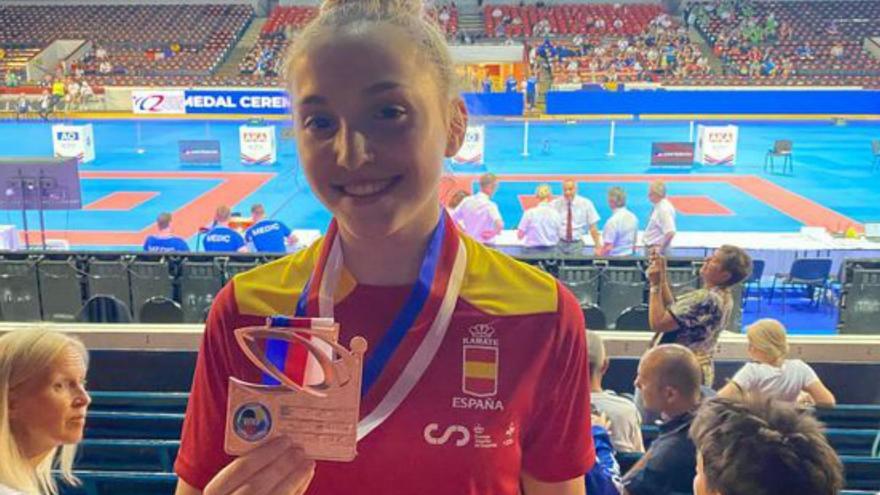 La asturiana Idaira López, bronce en el Campeonato de Europa cadete disputado en Praga