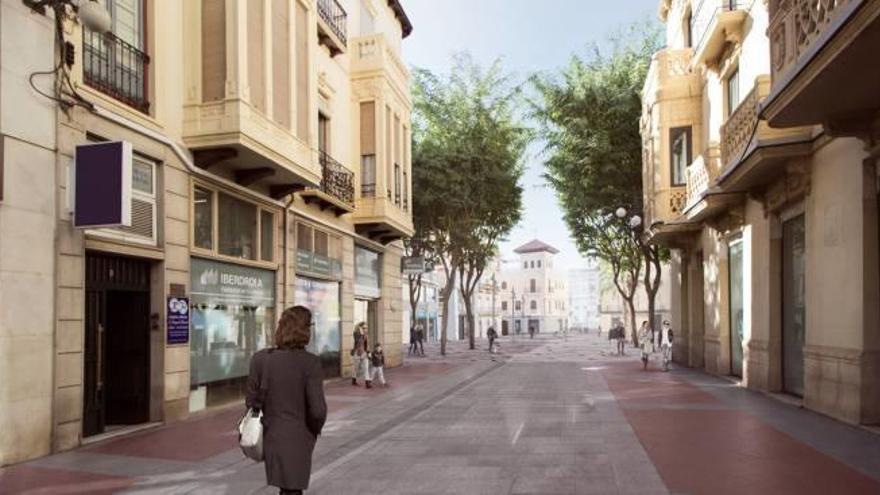 Técnicos piden colocar maceteros y farolas en la Corredora de Elche para evitar atentados tras la peatonalización