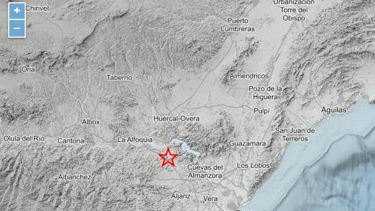 El terremoto se originó en la localidad de Zurgena (Almería).