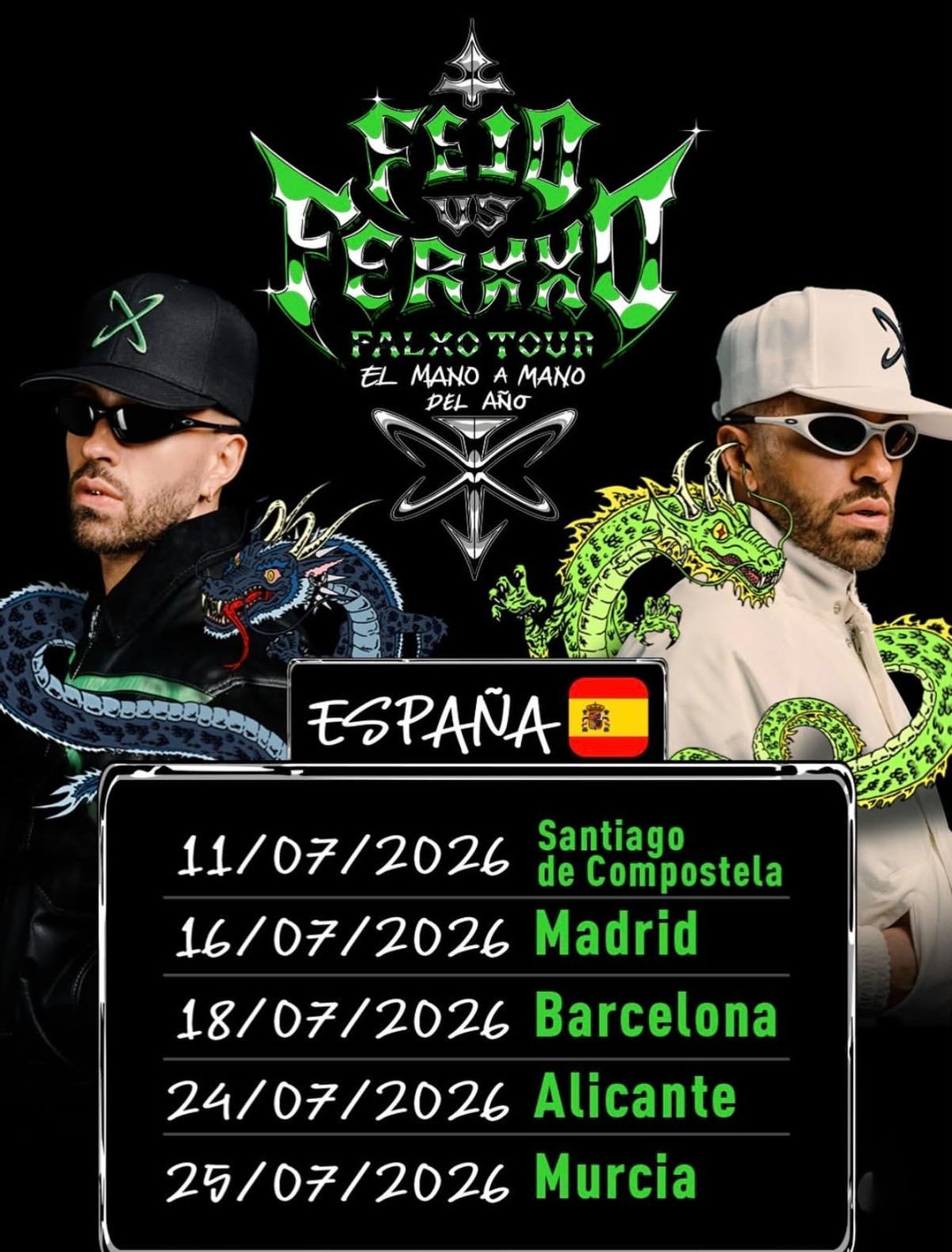 Estas son las fechas de las cinco paradas de Feid en España