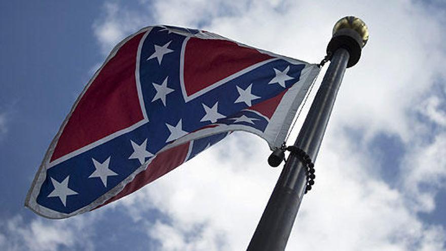 La bandera, en el Capitolio de Carolina del Sur.