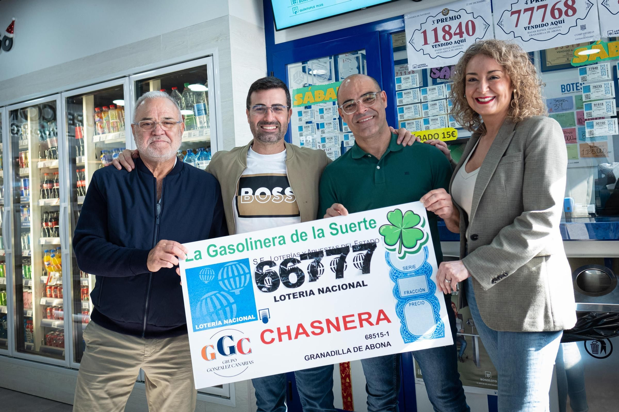 Celebración en varias administraciones de Tenerife por el Sorteo del Niño