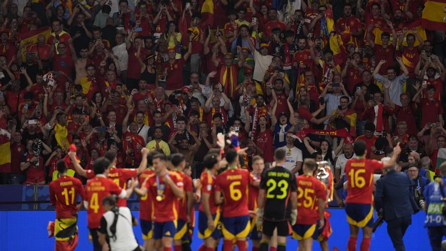 España celebra la Eurocopa.