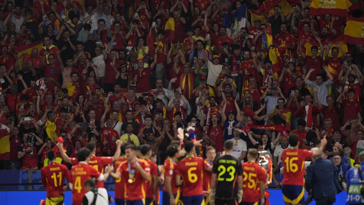 España celebra la Eurocopa.