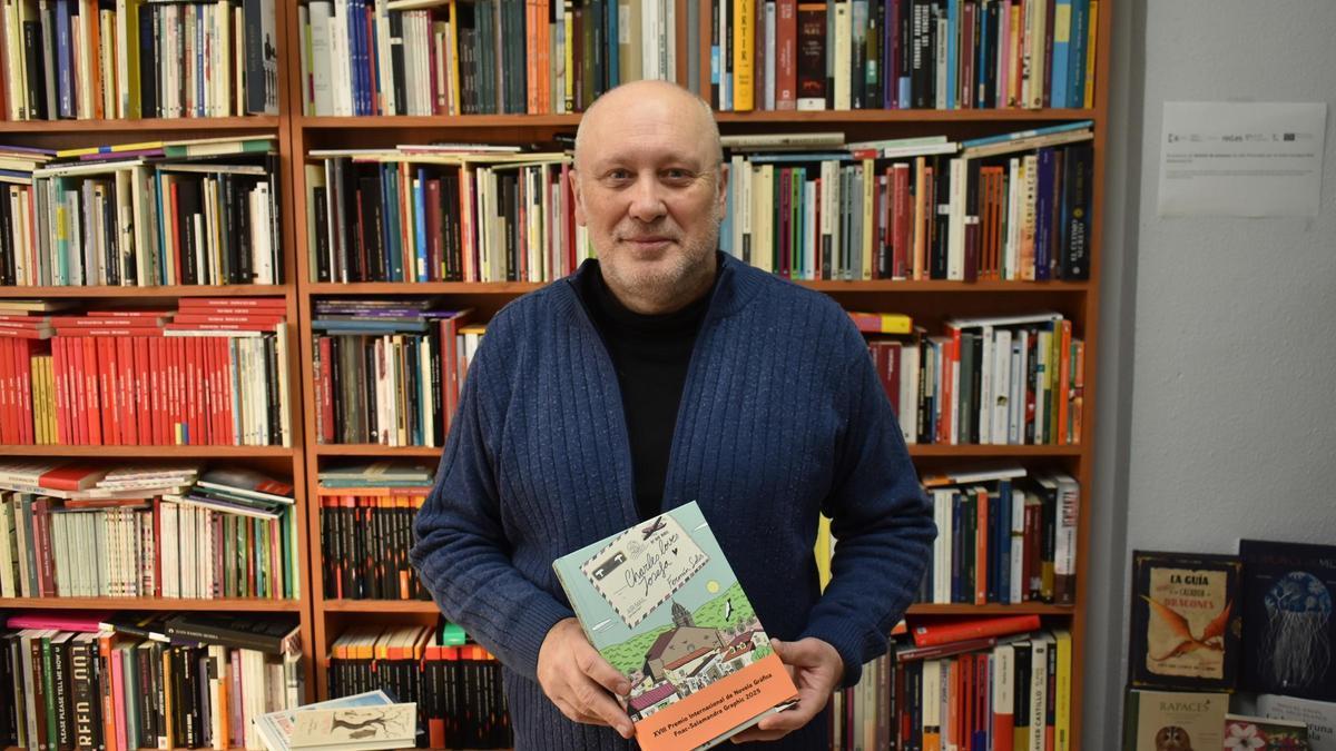 Antonio Sánchez, dueño de la librería El Buscón.