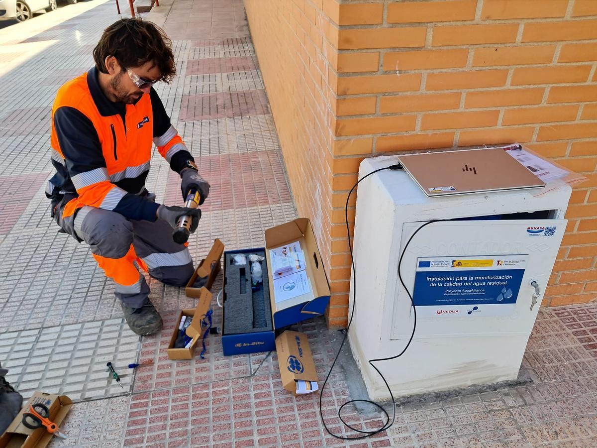 Otra actuación de Veolia en Castalla dentro del proyecto de modernización de la red de agua