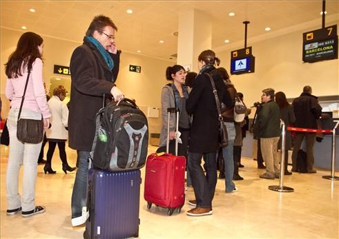 Atrapados en el aeropuerto de Badajoz