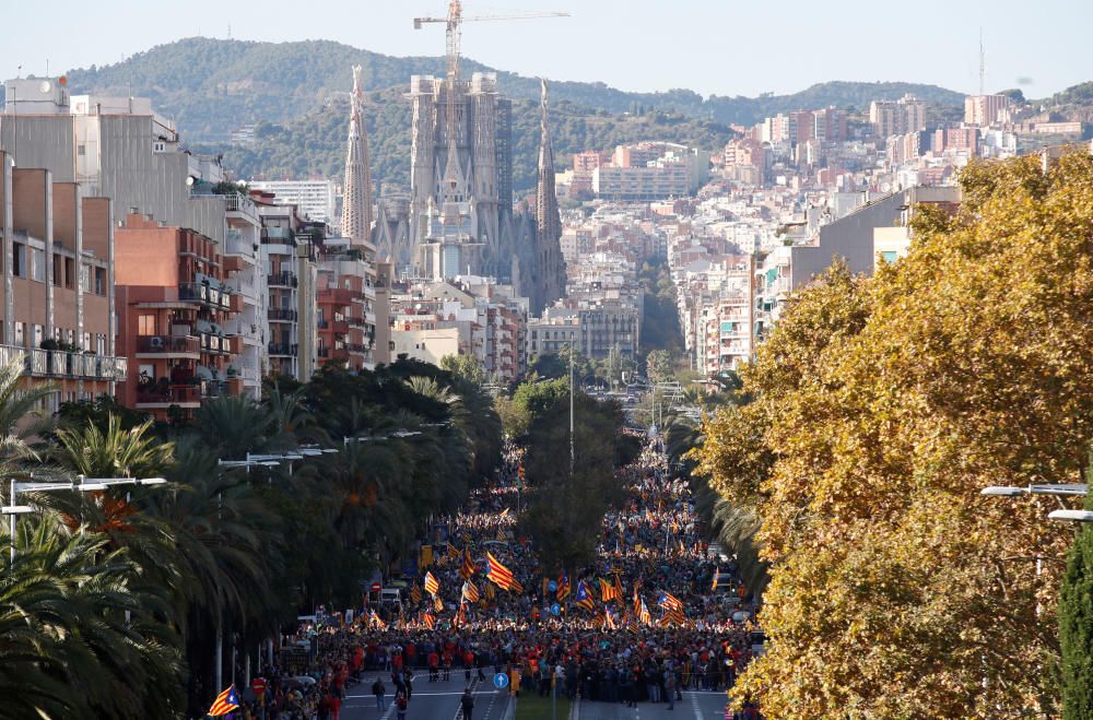 El independentismo se manifiesta en Barcelona