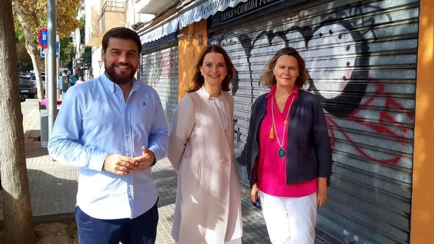 Bonet, Prohens y Salom, hoy en Palma, anunciando la bajada de impuestos.