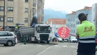 El reasfaltado de la PO-551 llega al centro de Cangas