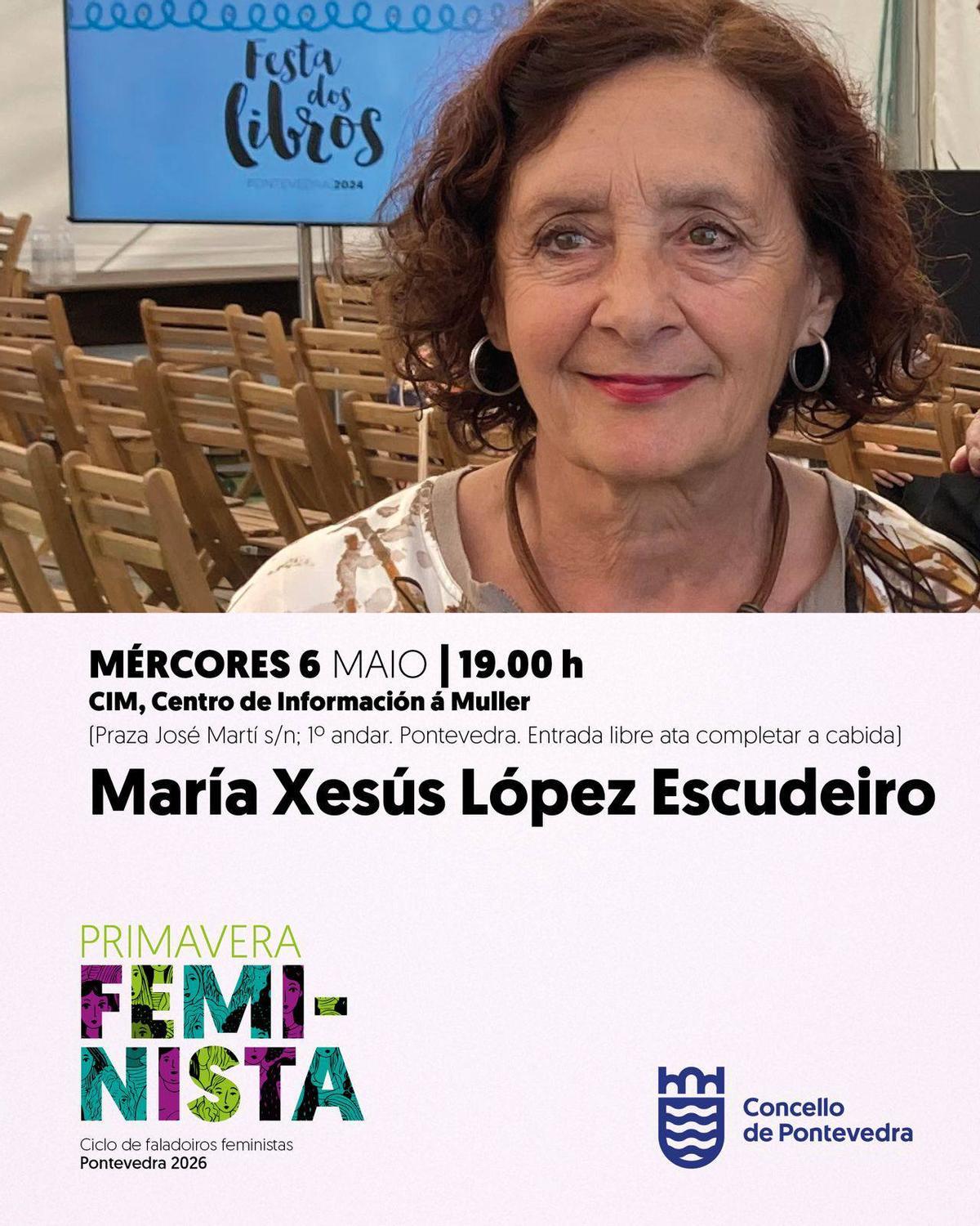 María Xesús López Escudeiro, una de las participantes en el faladoiro.